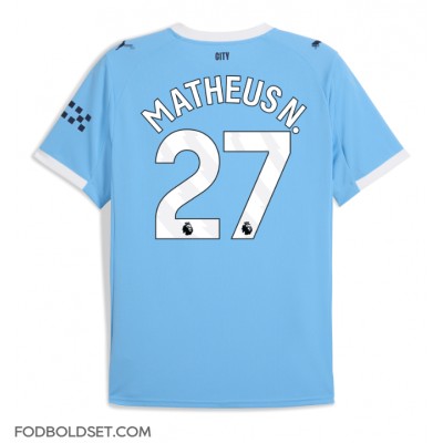Manchester City Matheus Nunes #27 Hjemmebanetrøje 2025-26 Kortærmet Manchester City Matheus Nunes #27 Hjemmebanetrøje 2025-26 Kortærmet